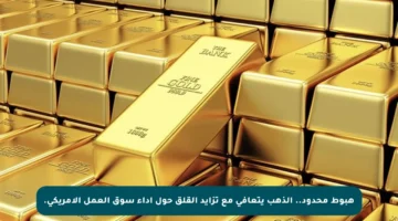 هبوط محدود.. الذهب يتعافى مع تزايد القلق حول أداء سوق العمل الأمريكي.